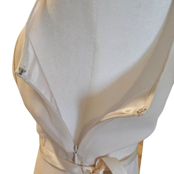 Laundry Ivory 0 Silk Chiffon Midi Dress – Romantic Core Bridalcore Elegance - Picture 7 of 16